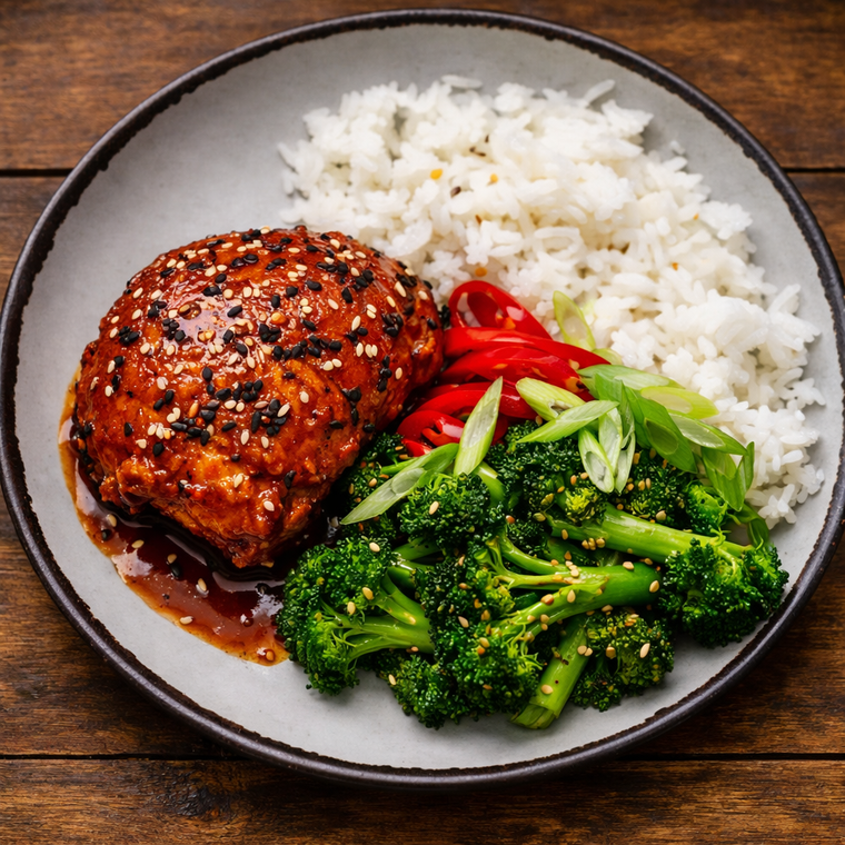 Korean Glazed Chicken (Or Tofu)