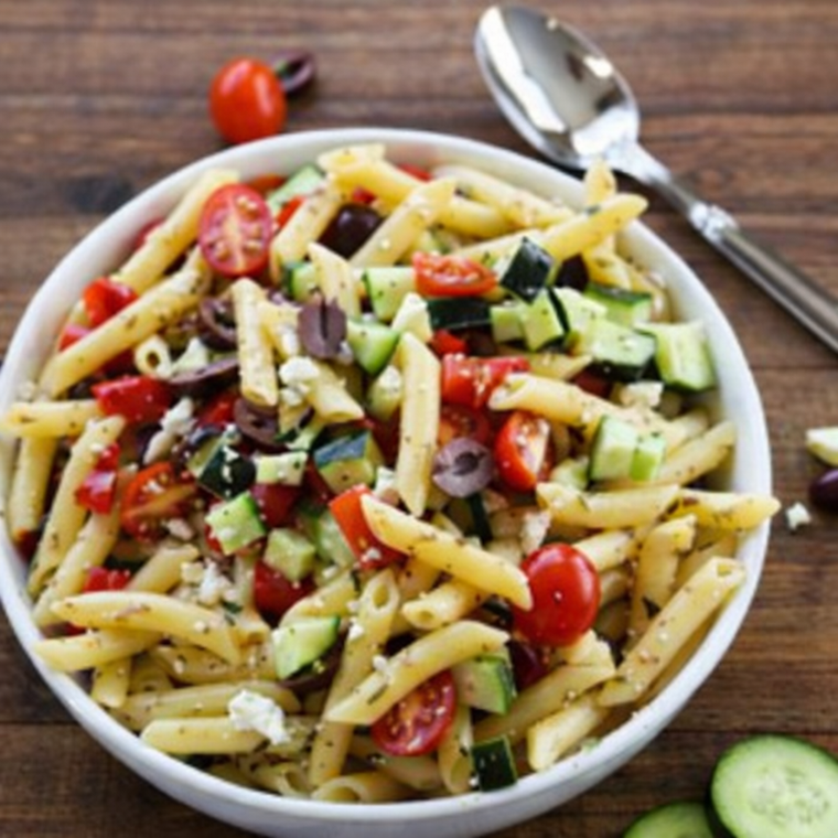 Greek Pasta Salad (V)