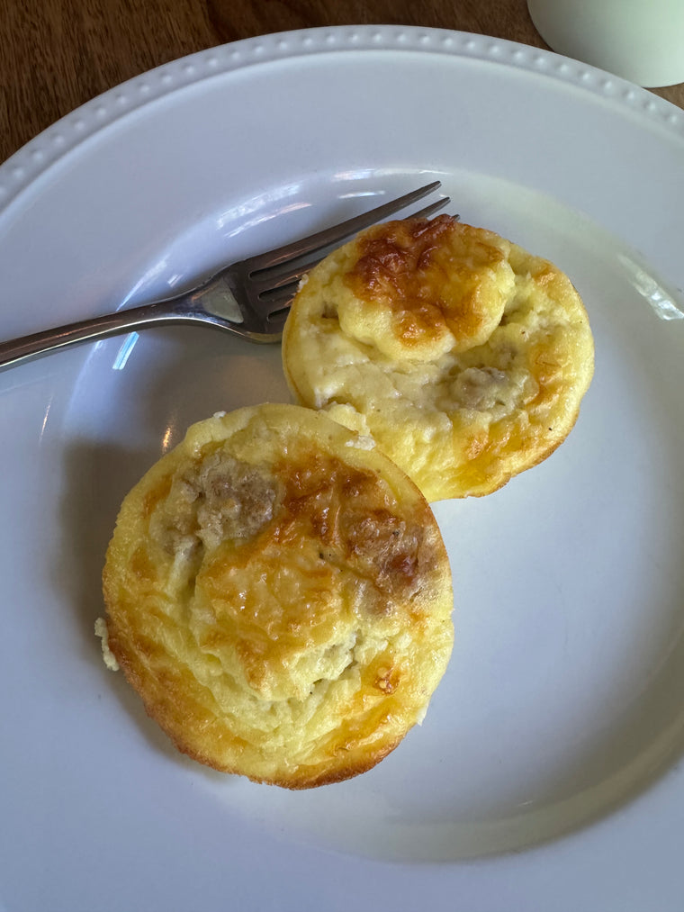 Sausage and Cheddar Egg Bites (GF)