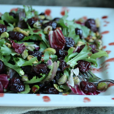 Dried Cherry, Walnut and Goat Cheese Salad (GF)