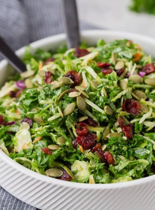 Kale Crunch Grain Bowl with Sweet Poppyseed Dressing (GF)