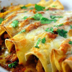 Chipotle Chicken Enchiladas (GF) - Tastefully Served