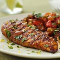 Spice Rubbed Chicken with Mediterranean Vegetable Cous Cous